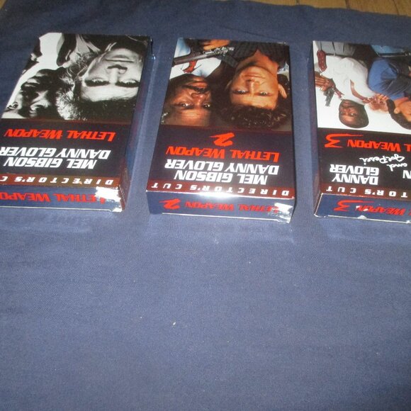 3-Movie Lethal Weapon Trilogy Director's Cut of each 1, 2 and 3 (1998, VHS) - Picture 3 of 4